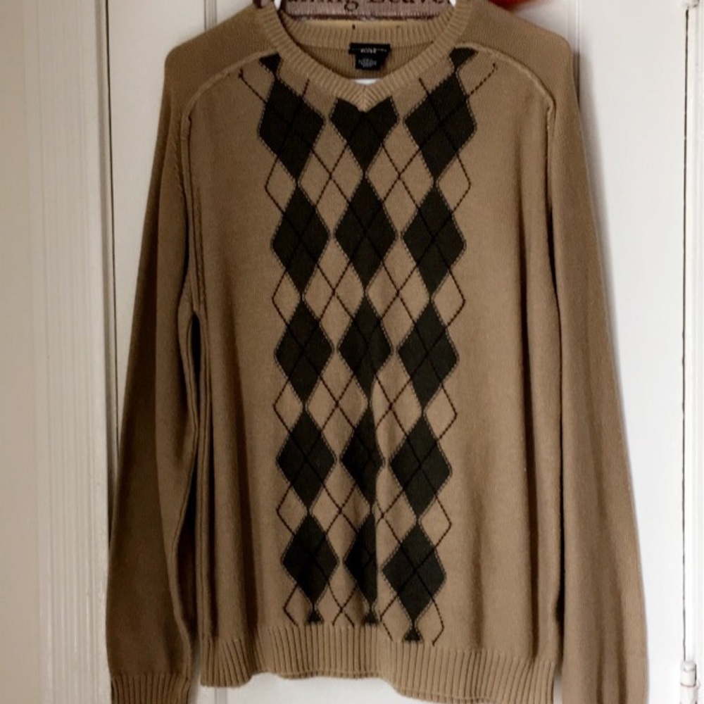 Diamond print sweater